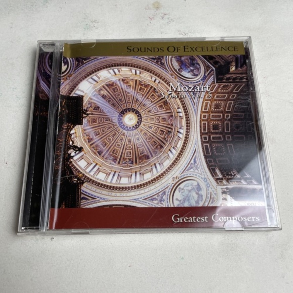 SOUNDS OF EXCELLENCE Greatest Composers Classical Music CD Mozart Sonata No‎ 5